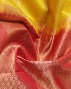 Classic yellow Kanchipuram saree