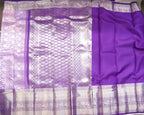 Kanchipuram Pure Silk Bridal Saree in Lavender & Purple