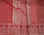 Classic Red Kanchipuram Bridal Pure Silk Saree with Silver Zari
