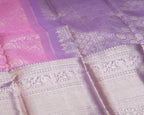 Baby Pink & Pastel Lavender Kanchipuram Bridal Silk Saree