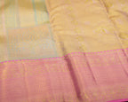 Kanchipuram Tissue Bridal Pure Silk Saree – Pastel Sea Green & Pink