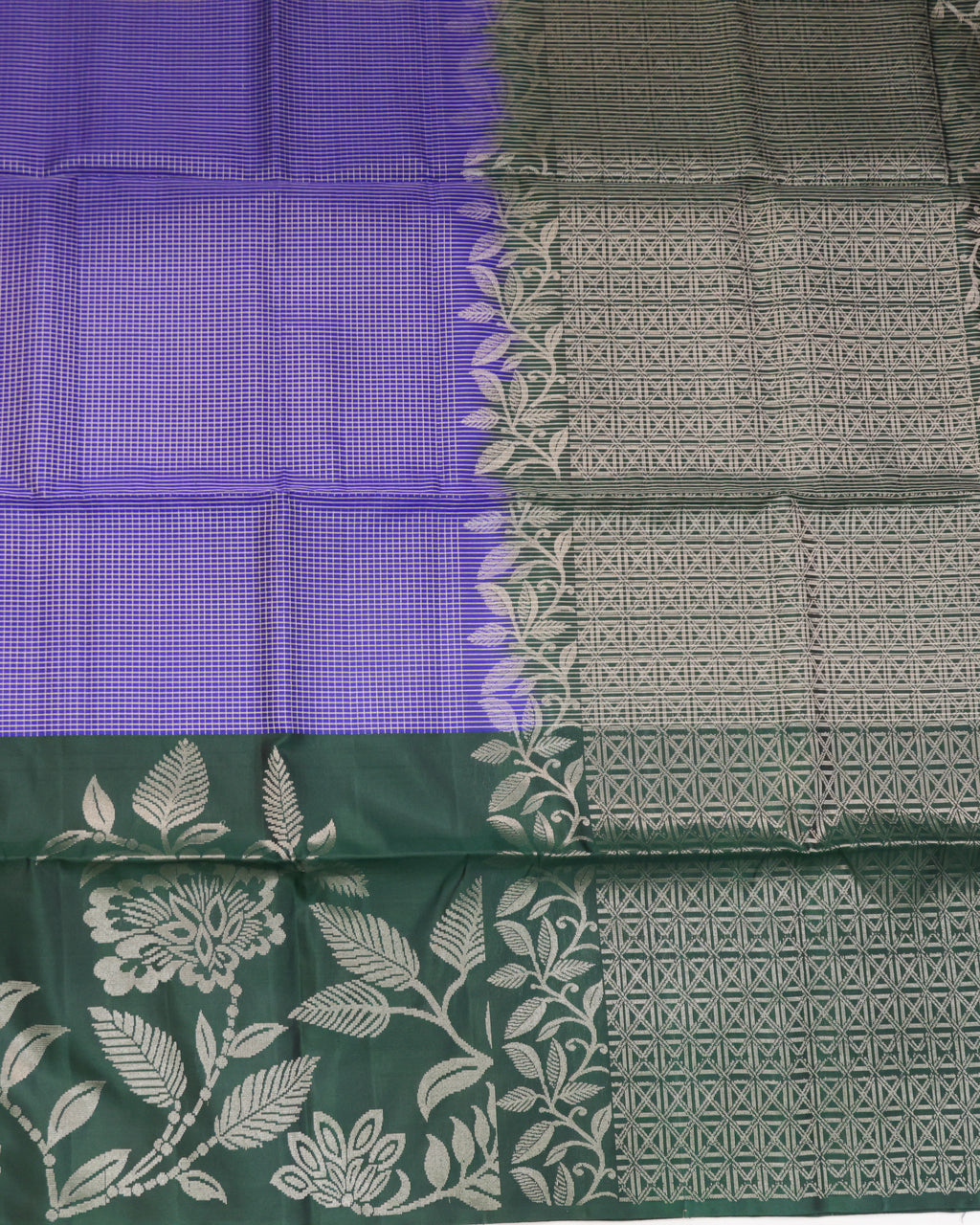 Kanchipuram Pure Soft Silk Saree with Micro Checks