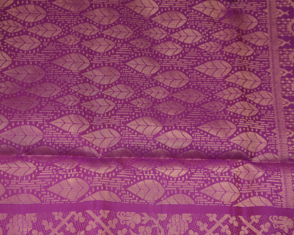 Golden Geometry Kanchipuram Soft Silk Saree