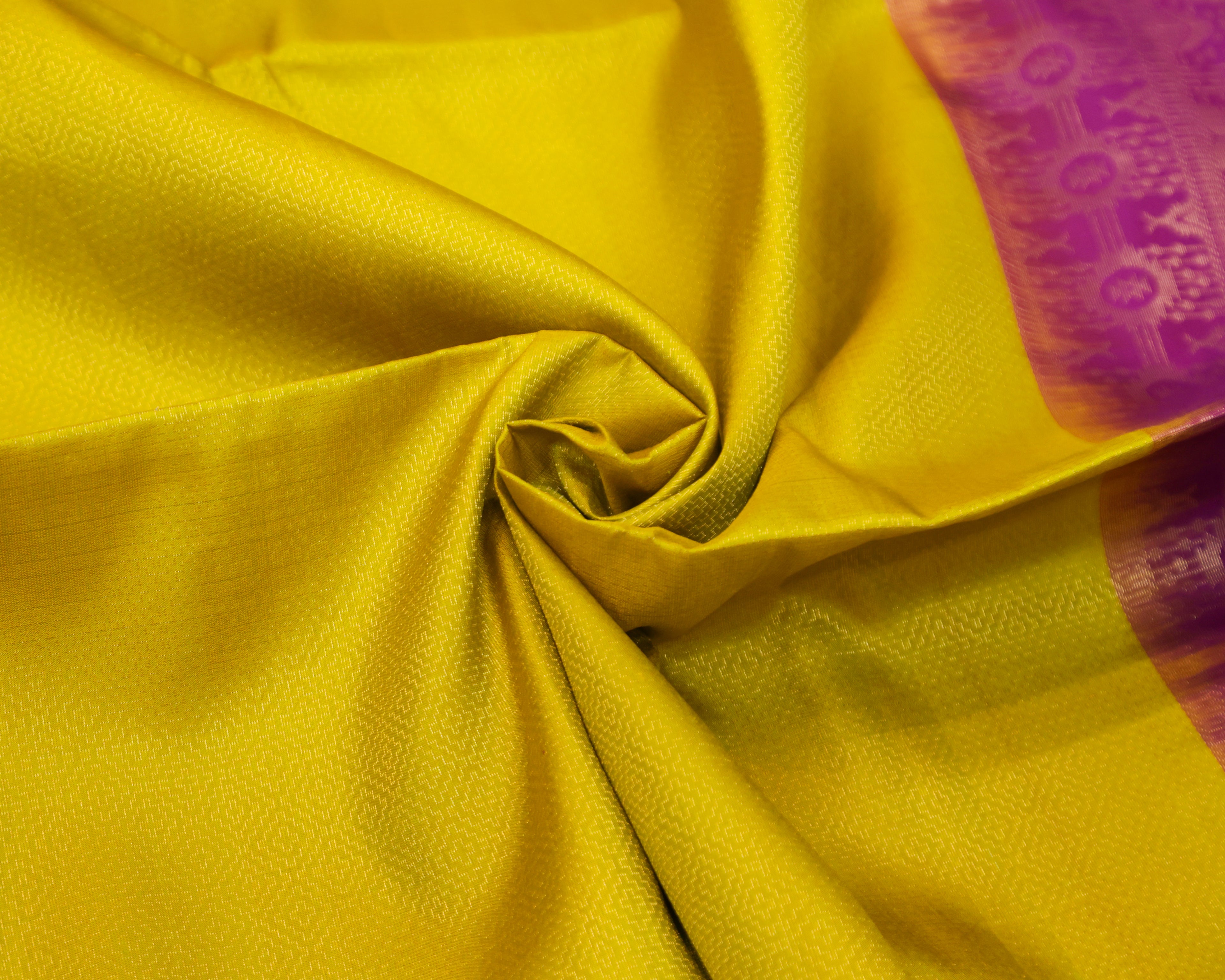 Golden Geometry Kanchipuram Soft Silk Saree