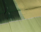 Kanchipuram Bottle Green & Pista Green Soft Silk Saree