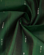 Kanchipuram Bottle Green & Pista Green Soft Silk Saree
