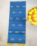 Kanchipuram Rain Drop Golden Soft Silk Saree