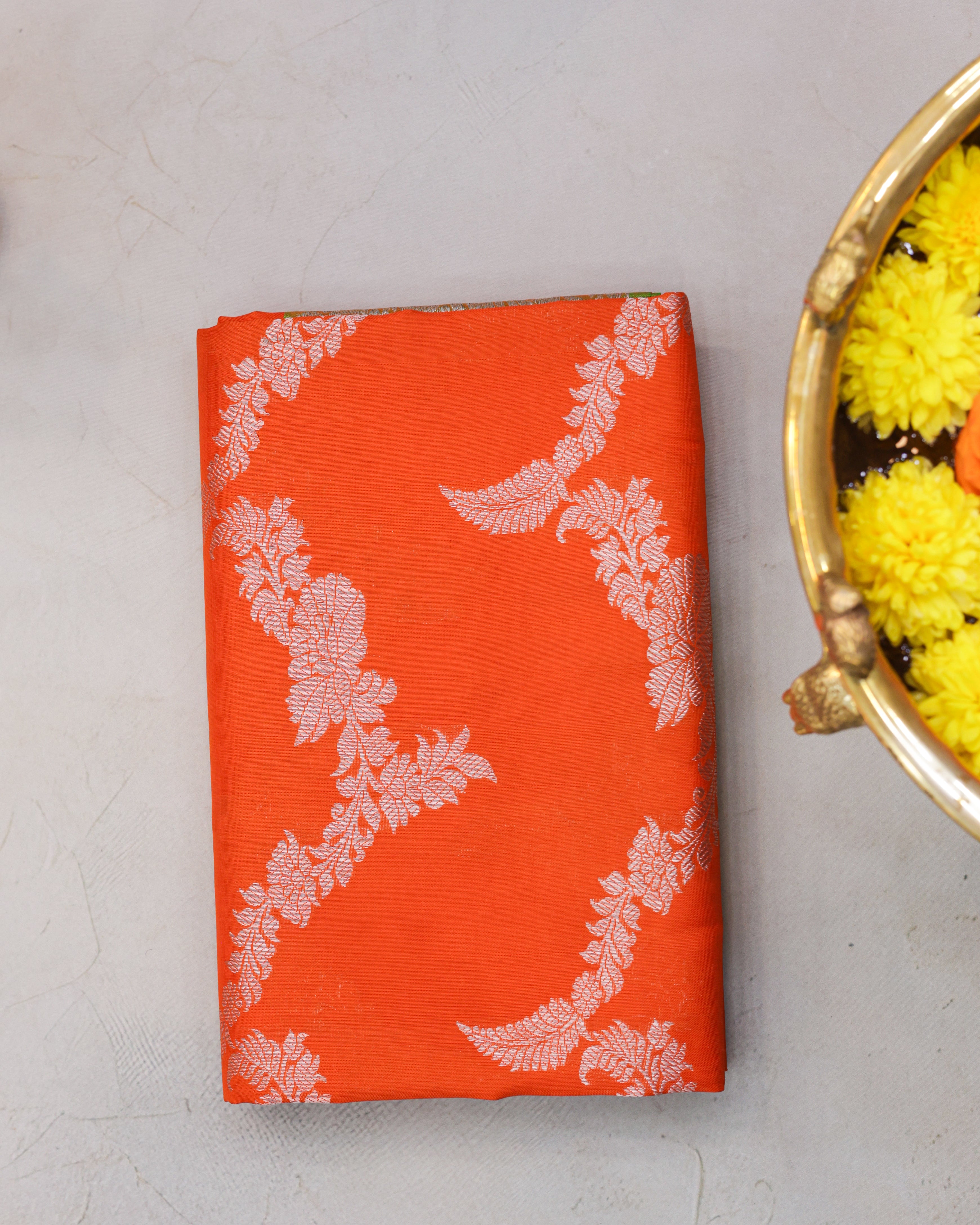 Venkatagiri Pure Silk Thoram Necklace Design Saree