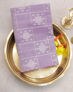 Venkatagiri Pastel Lavender Pure Silk Saree with Silver Zari