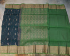 Kanchipuram Dual-Shade Butta Silk Saree