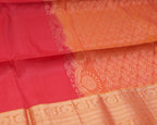 Classic Red Kanchipuram Line Border Silk Saree