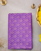 Lavender Kanchipuram Bridal Saree