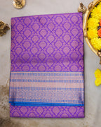Lavender Kanchipuram Bridal Saree