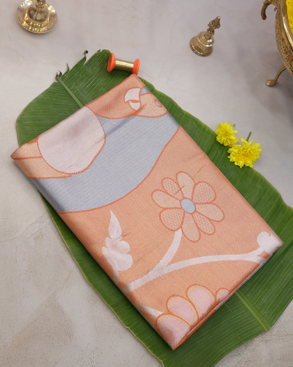 Kanchipuram Tissue Parrot Motif Silk Saree