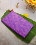 Lavender Kanchipuram Bridal Saree