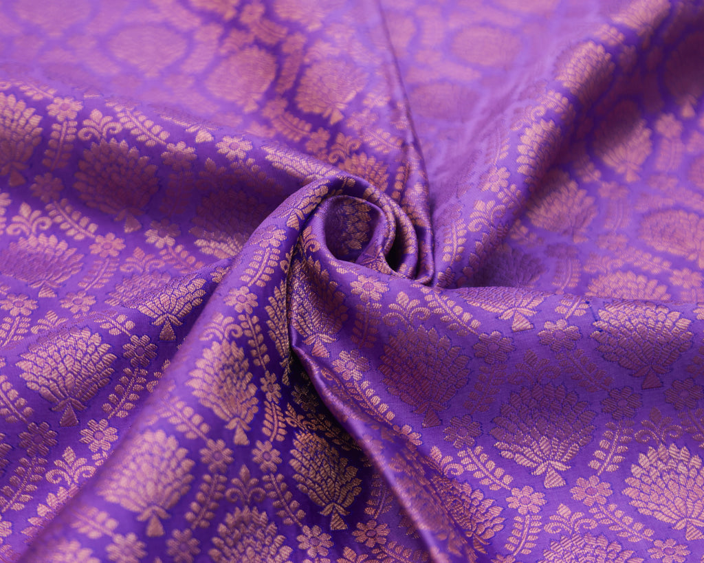 Lavender Kanchipuram Bridal Saree