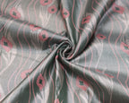Kanchipuram Tissue Saree with Crepers Design in Green Golden Tones