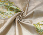Kanchipuram Tissue Fancy Saree with Meenakari Floral Motifs