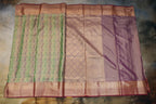 Kanchipuram Tissue Silk Saree with Multicolour Waves