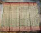 Kanchipuram Tissue Silk Saree with Multicolour Waves